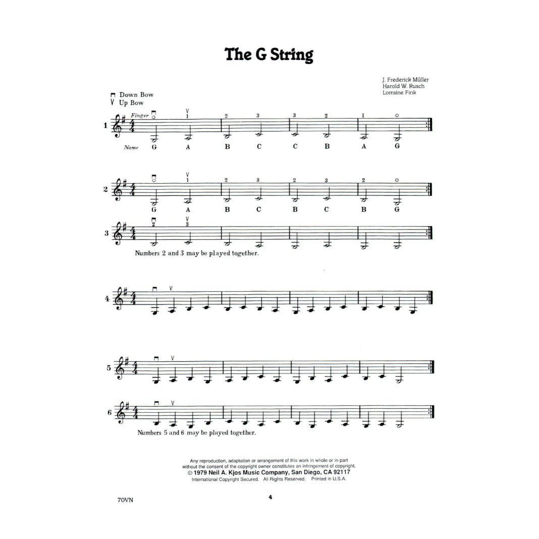 Fink/Müller/Rusch - Quick Steps To Note Reading, Book 2 - Violin - Neil A Kjos Music Co