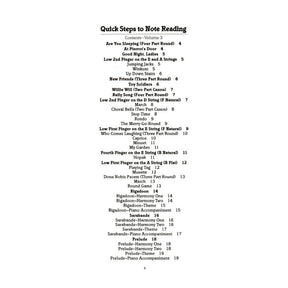 Fink/Müller/Rusch - Quick Steps To Note Reading, Book 3 - Violin - Neil A Kjos Music Co
