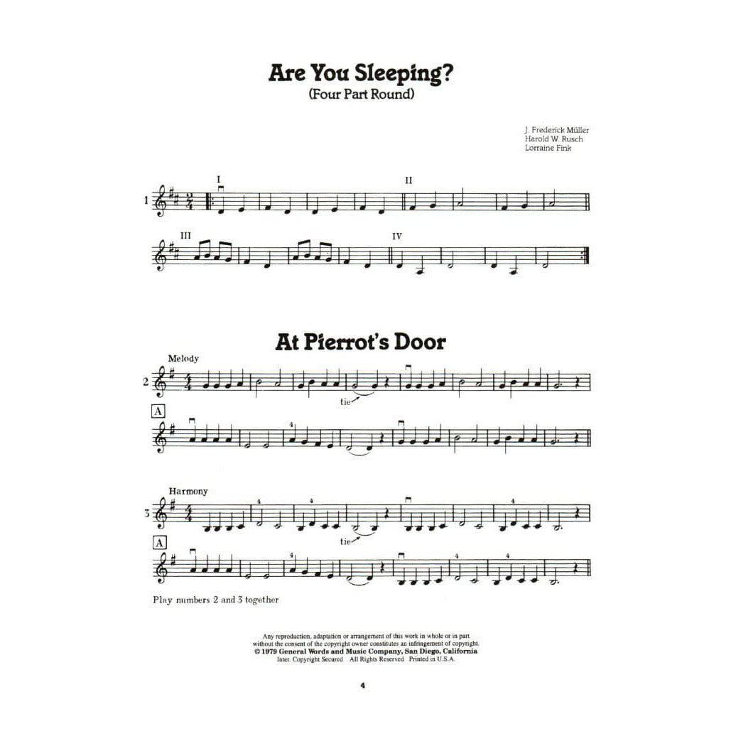 Fink/Müller/Rusch - Quick Steps To Note Reading, Book 3 - Violin - Neil A Kjos Music Co