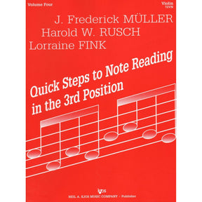 Fink/Müller/Rusch - Quick Steps To Note Reading, Book 4 - Violin - Neil A Kjos Music Co