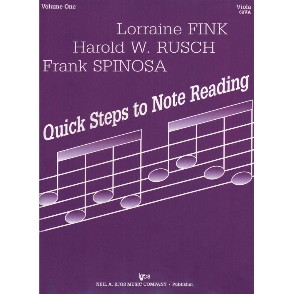 Fink/Müller/Rusch - Quick Steps To Note Reading, Book 1 - Viola - Neil A Kjos Music Co