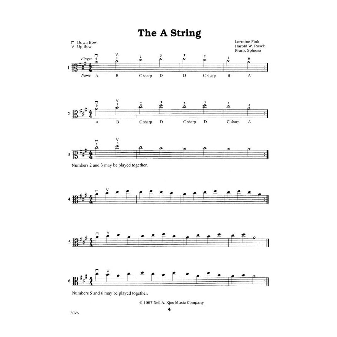 Fink/Müller/Rusch - Quick Steps To Note Reading, Book 1 - Viola - Neil A Kjos Music Co
