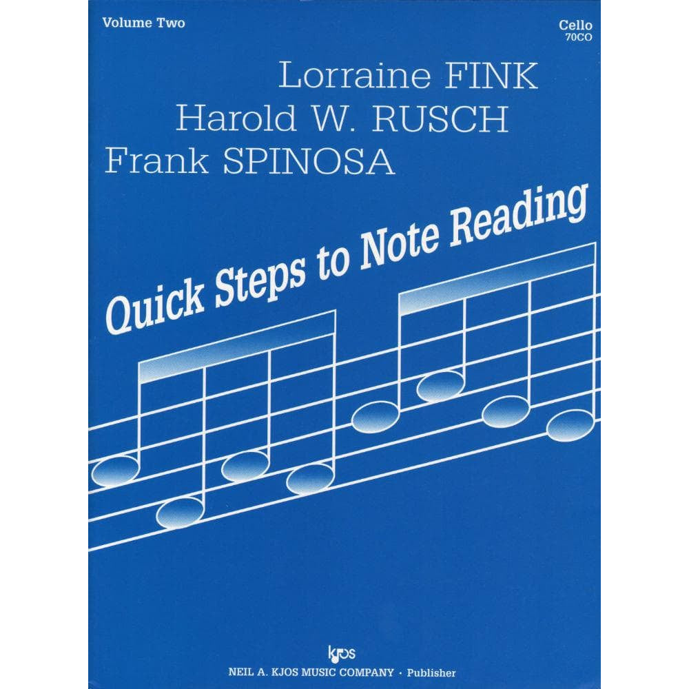 Fink/Müller/Rusch - Quick Steps To Note Reading, Book 2 - Cello - Neil A Kjos Music Co
