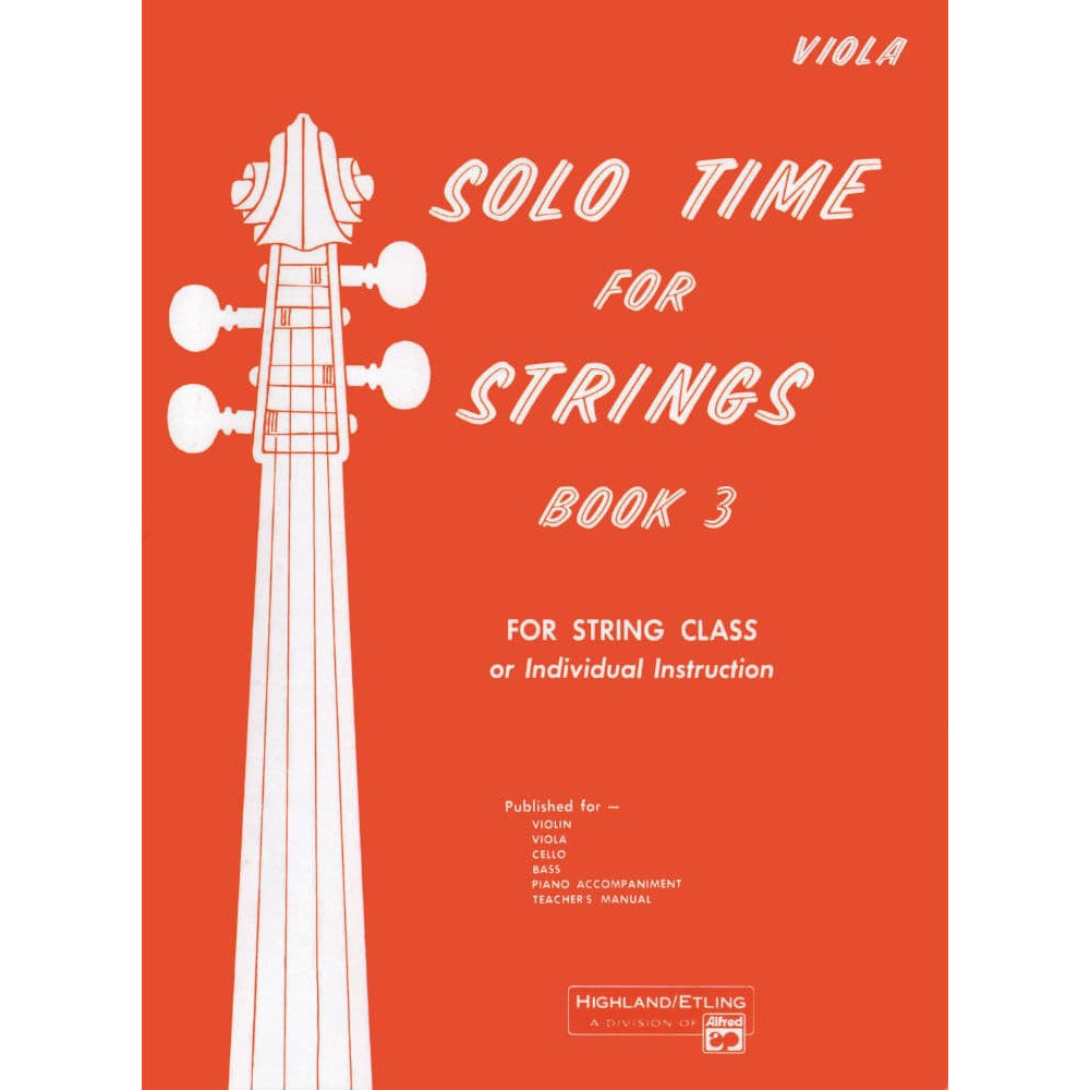 Etling, Forest - Solo Time For Strings, Book 3 - Viola - Alfred Music Publishing