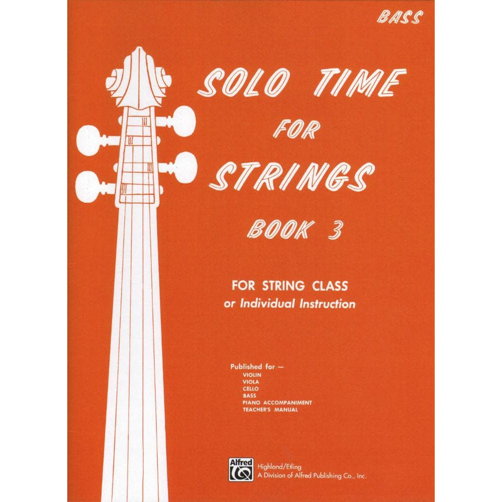 Etling, Forest - Solo Time For Strings, Book 3 - Double Bass - Alfred Music Publishing