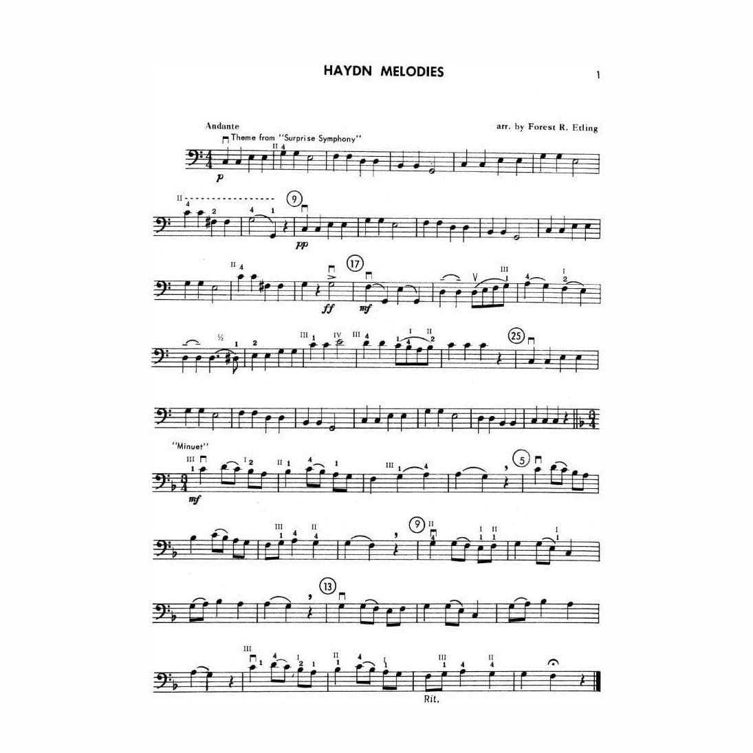 Etling, Forest - Solo Time For Strings, Book 3 - Double Bass - Alfred Music Publishing
