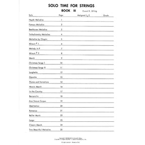 Etling, Forest - Solo Time For Strings, Book 3 - Double Bass - Alfred Music Publishing