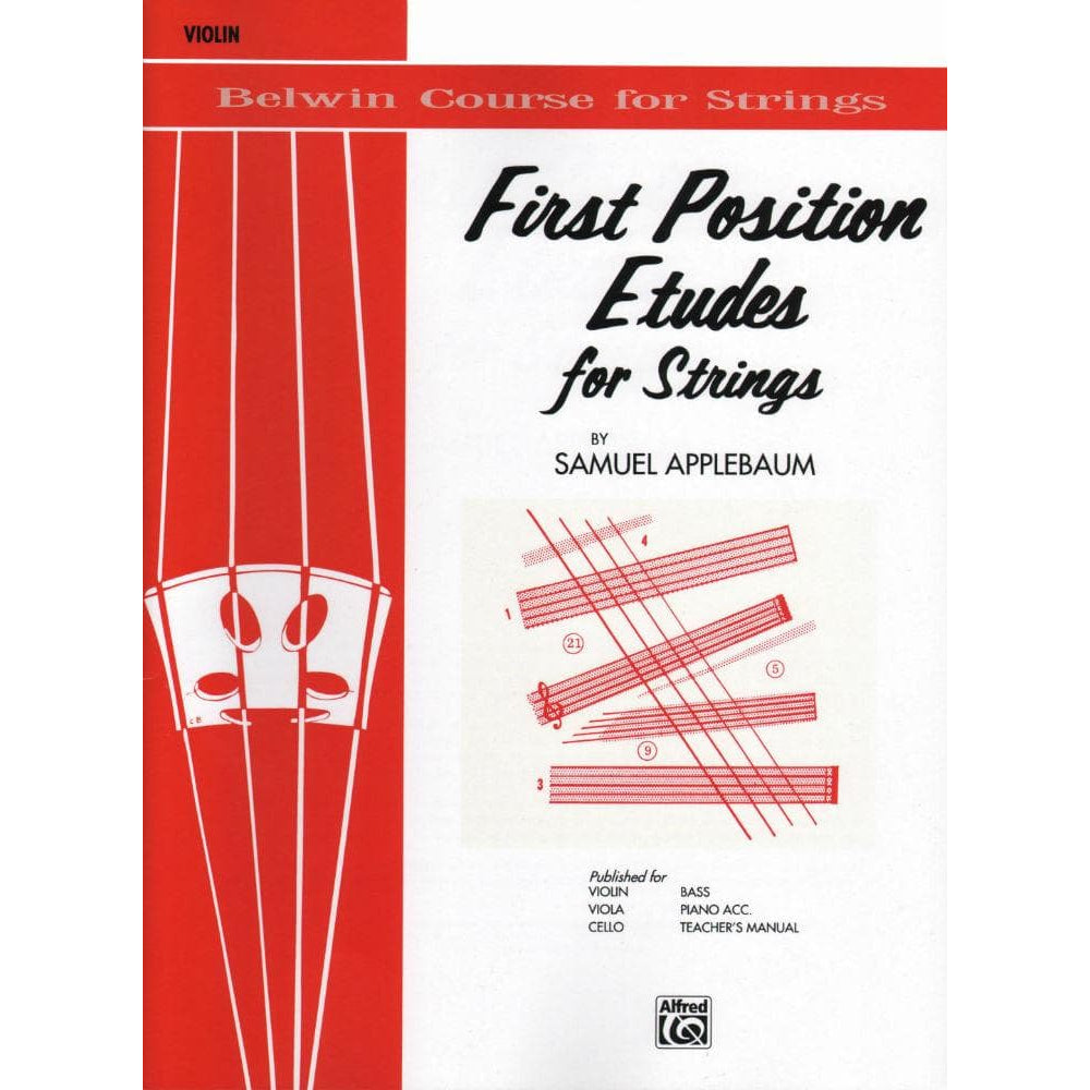 Applebaum, Samuel - First Position Etudes For Strings for Violin - Belwin/Mills Publication