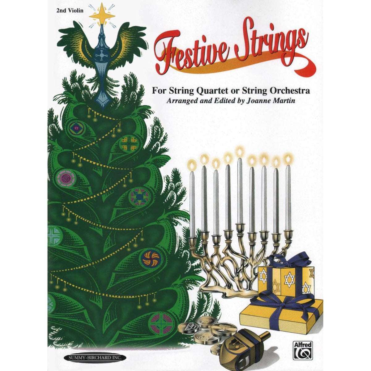 Martin, Joanne - Festive Strings for String Quartet or String Orchestra - Violin 2 part - Alfred Music Publishing