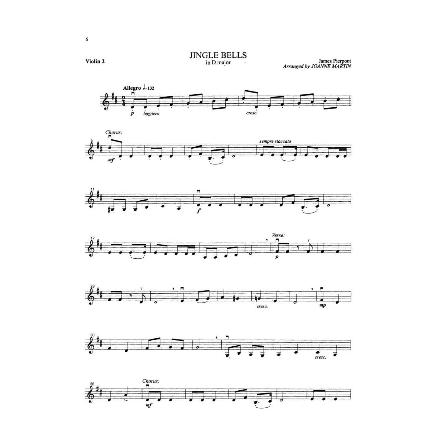 Martin, Joanne - Festive Strings for String Quartet or String Orchestra - Violin 2 part - Alfred Music Publishing