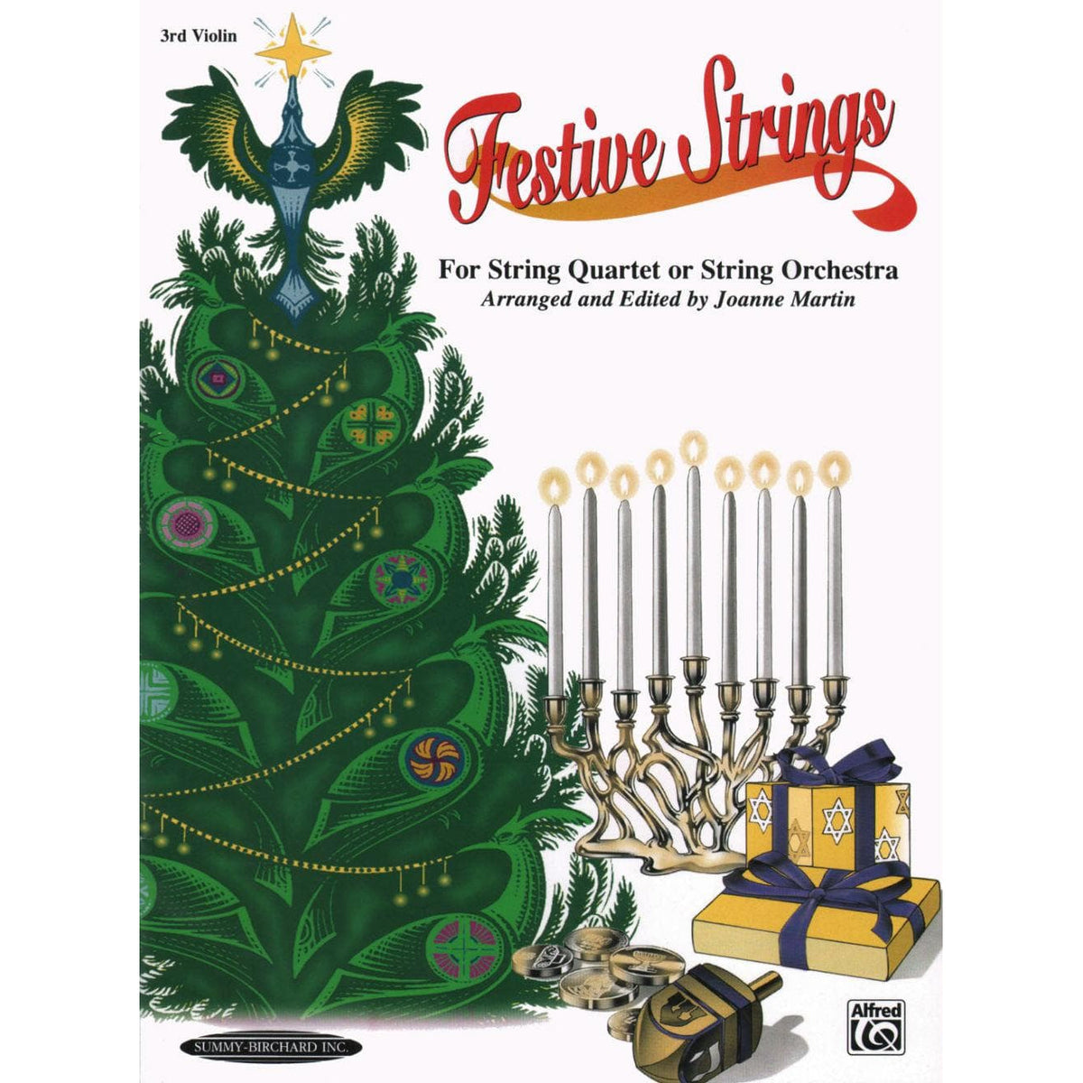 Martin, Joanne - Festive Strings for String Quartet or String Orchestra - Violin 3 part - Alfred Music Publishing