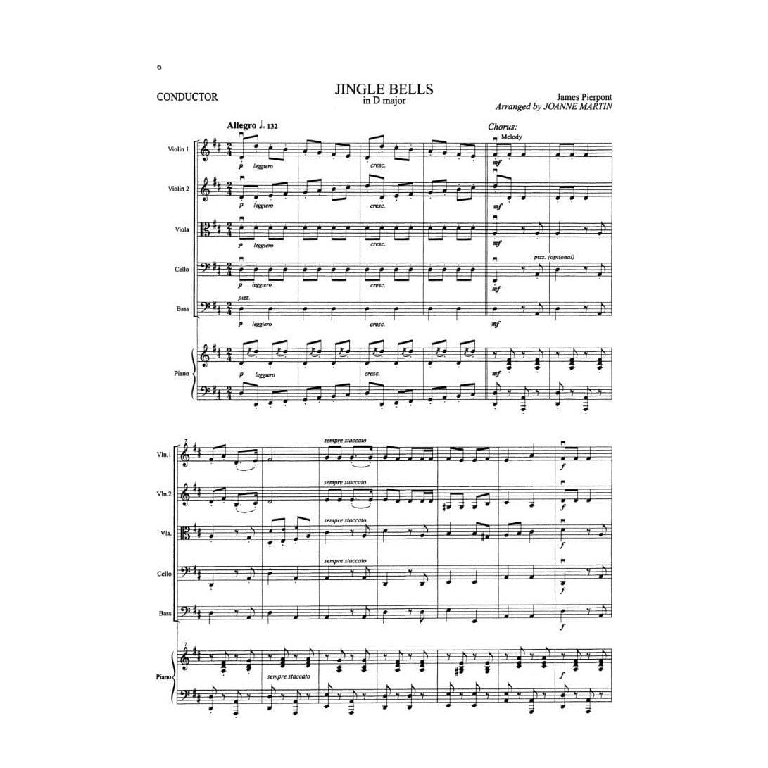 Martin, Joanne - Festive Strings for String Quartet or String Orchestra - SCORE ONLY - Alfred Music Publishing