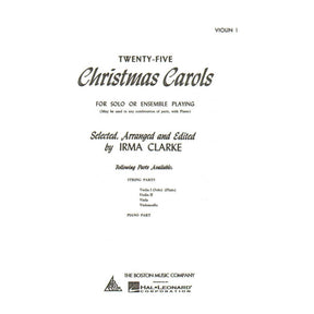 Clarke-25 Christmas Carols Violin 1