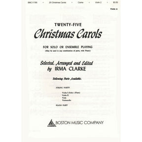 Clarke-25 Christmas Carols Violin 2