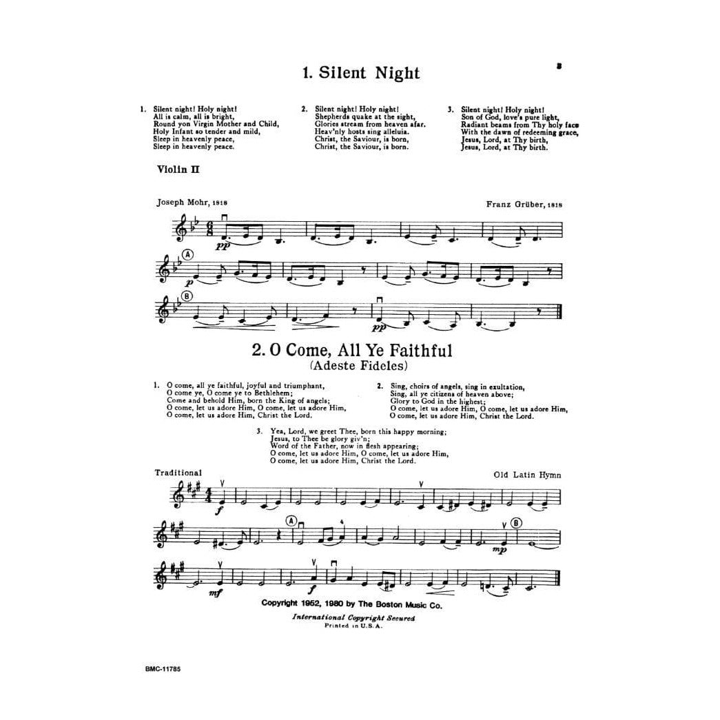 Clarke-25 Christmas Carols Violin 2