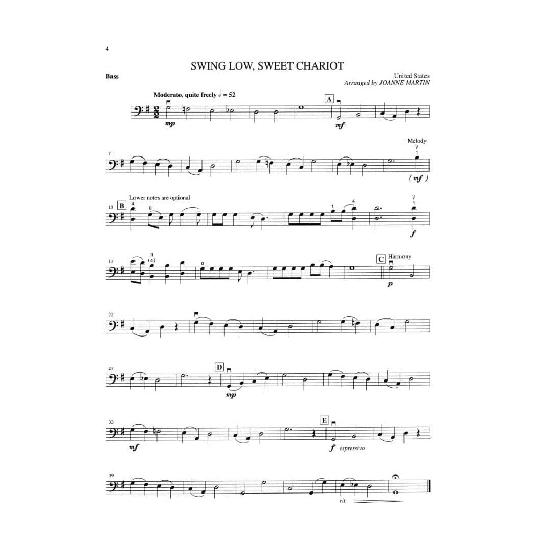 Martin, Joanne - Folk Strings for String Quartet or String Orchestra - Bass part - Alfred Music Publishing