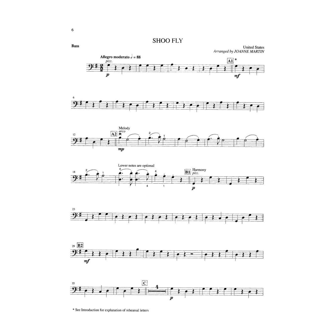 Martin, Joanne - More Folk Strings for String Quartet or String Orchestra - Bass part - Alfred Music Publishing