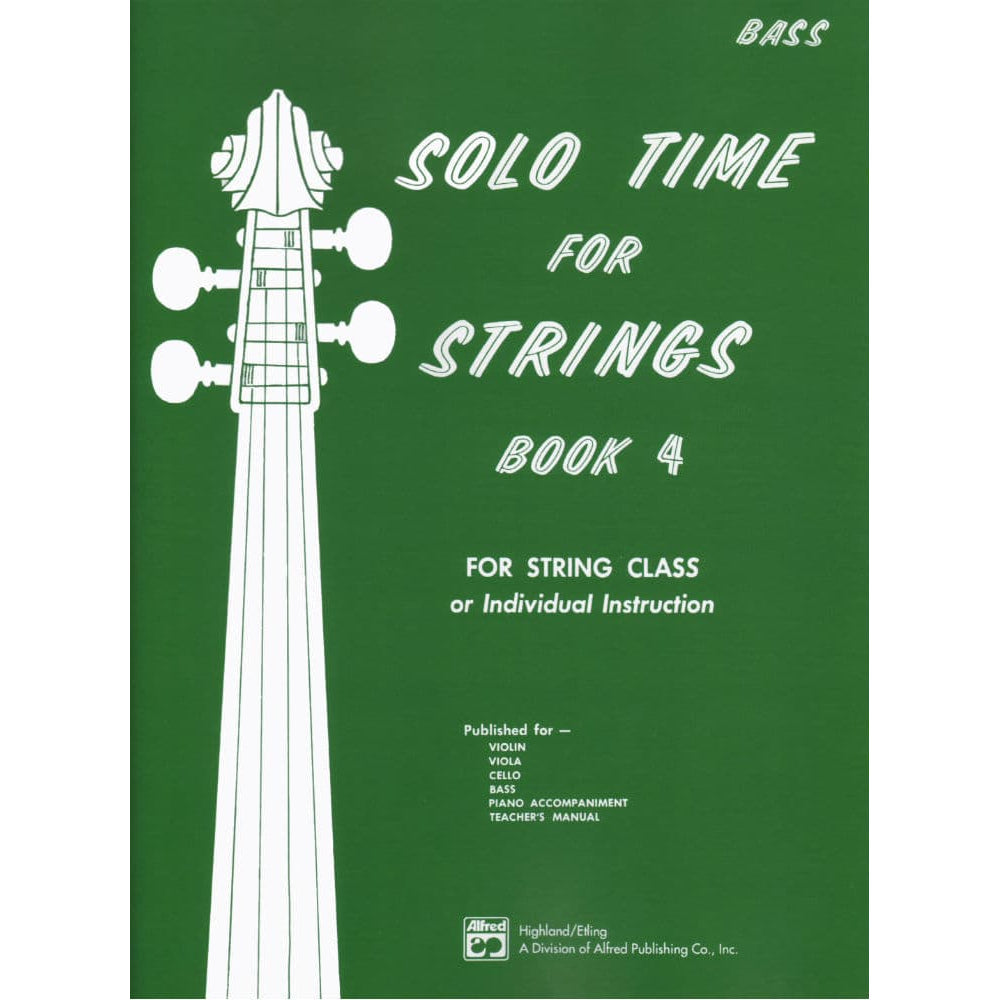 Etling, Forest - Solo Time For Strings, Book 4 - Double Bass - Alfred Music Publishing