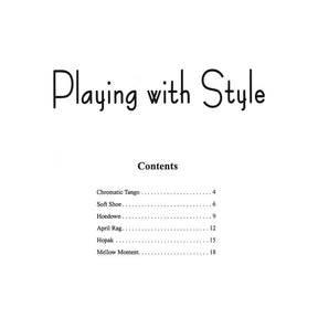 Martin, Joanne - Playing With Style for Violin Duet - Two Violins - Alfred Music Publishing