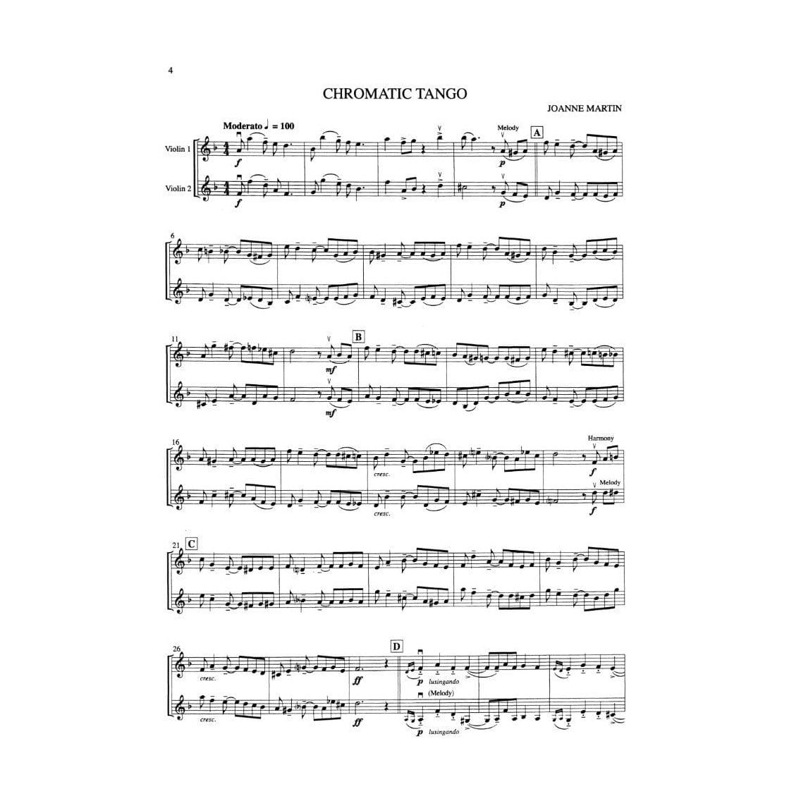 Martin, Joanne - Playing With Style for Violin Duet - Two Violins - Alfred Music Publishing