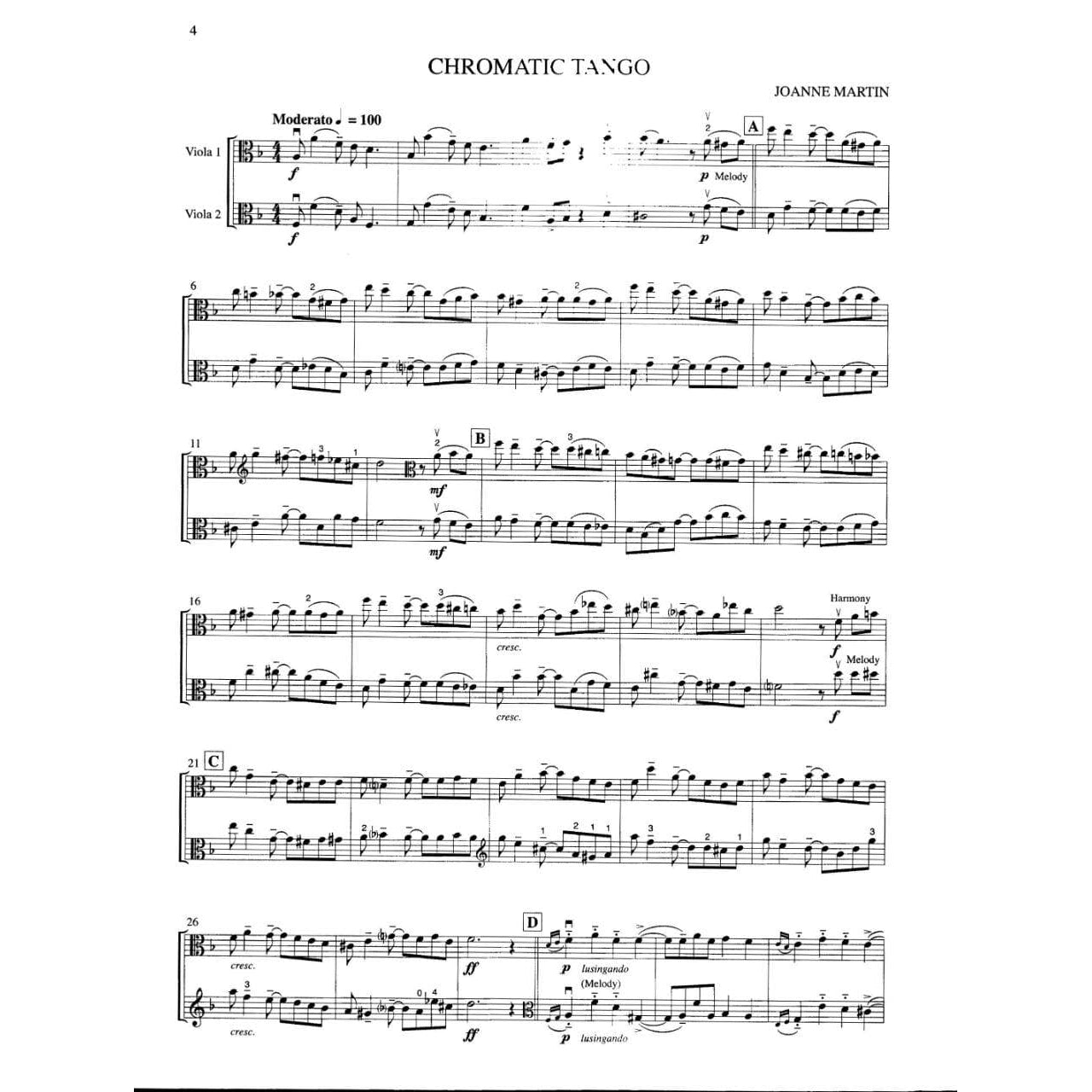 Martin, Joanne - Playing With Style for Viola Duet - Two Violas - Alfred Music Publishing
