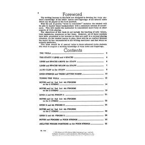 Janowsky, Edward - Note Speller - Viola - Belwin-Mills Publishing