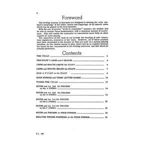Janowsky, Edward - Note Speller - Cello - Belwin-Mills Publishing