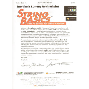 String Basics - Steps to Success for String Orchestra - Book 3 - Viola - Neil A. Kjos