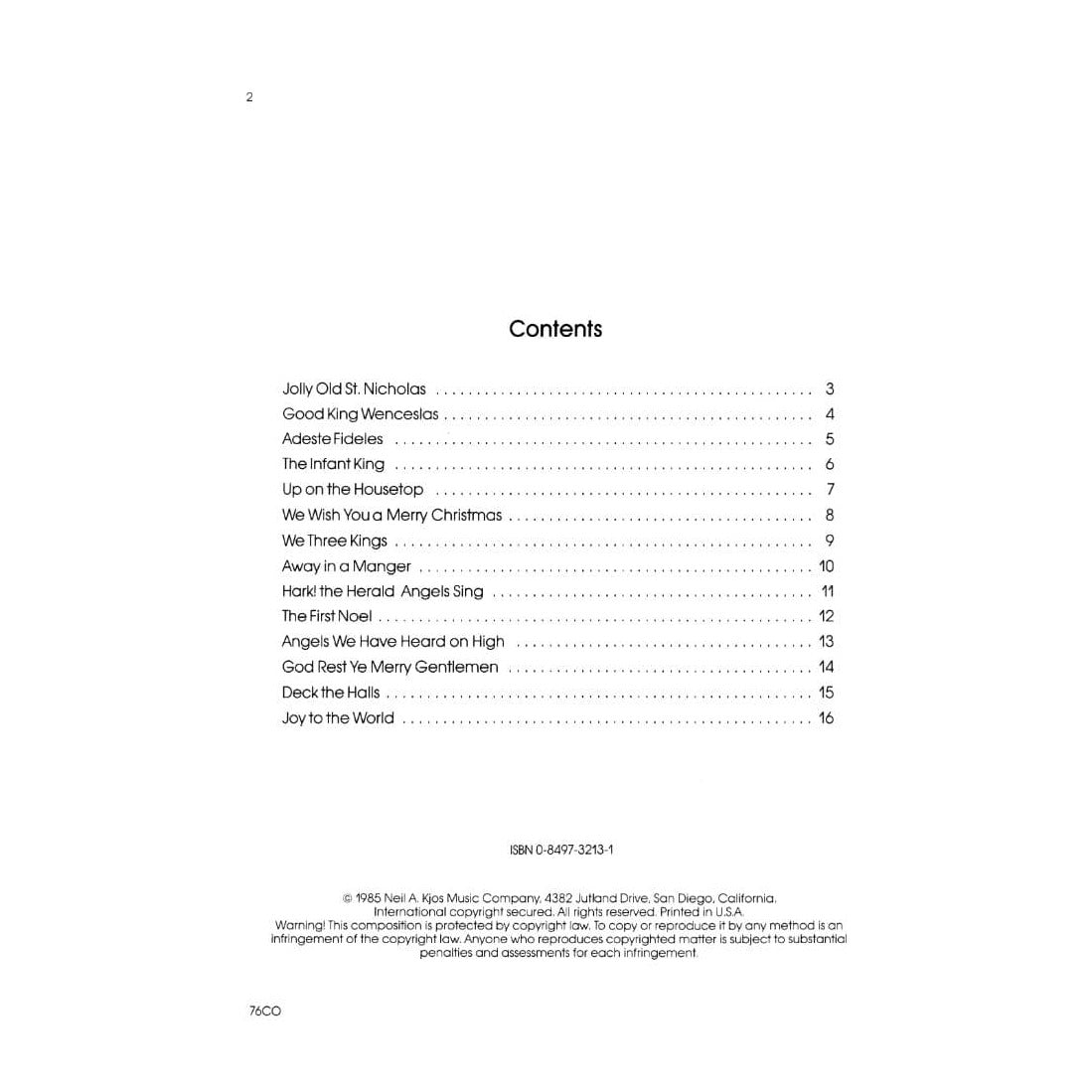 Frost, Robert S - Christmas Kaleidoscope - Cello - Neil A Kjos Music Co