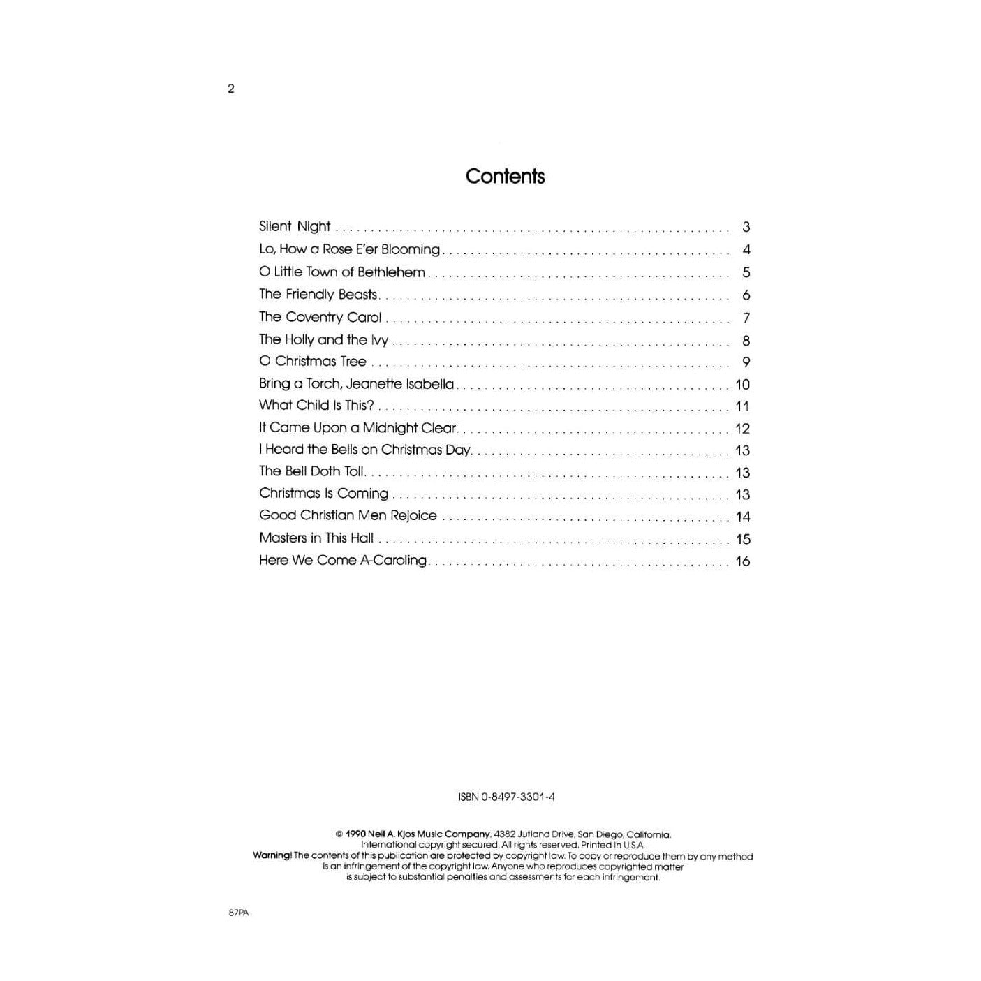Frost, Robert S - Christmas Kaleidoscope, Book 2 - Piano Accompaniment - Neil A Kjos Music Co