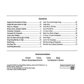 O'Reilly, John - Christmas and Chanukah Ensembles Viola Published by Neil A Kjos Music Company