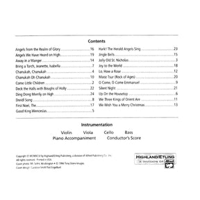 O'Reilly, John - Christmas and Chanukah Ensembles Bass Published by Neil A Kjos Music Company