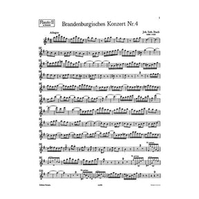 Bach, J.S. - Brandenburg Concerto No. 4, BWV 1049 - Piano Part - Peters Edition