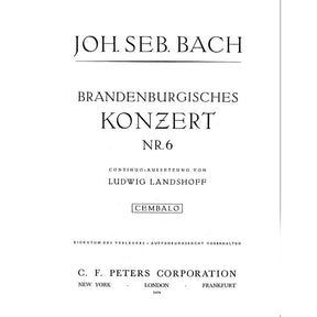 Bach, JS - Brandenburg Concerto No 6 BWV 1051 for Piano - Peters Edition