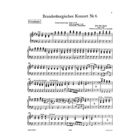 Bach, JS - Brandenburg Concerto No 6 BWV 1051 for Piano - Peters Edition