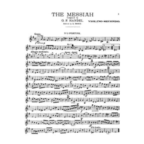 Handel, George Frideric - "Messiah" for String Orchestra - Violin 2 part - arranged by Prout - G Schirmer Edition