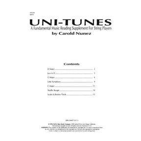Nunez, Carlos - Uni Tunes Violin 1 and 2 Parts Published by Neil A Kjos Music Company