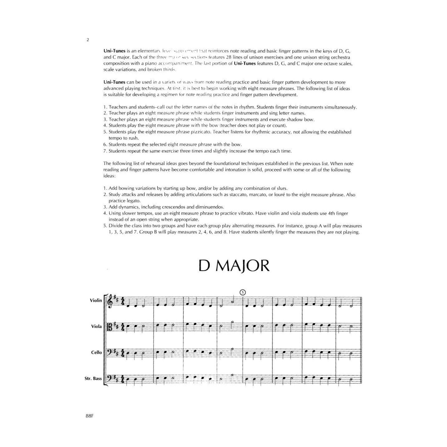 Nunez, Carlos - Uni-Tunes, Full Score Published by Neil A Kjos Music Company