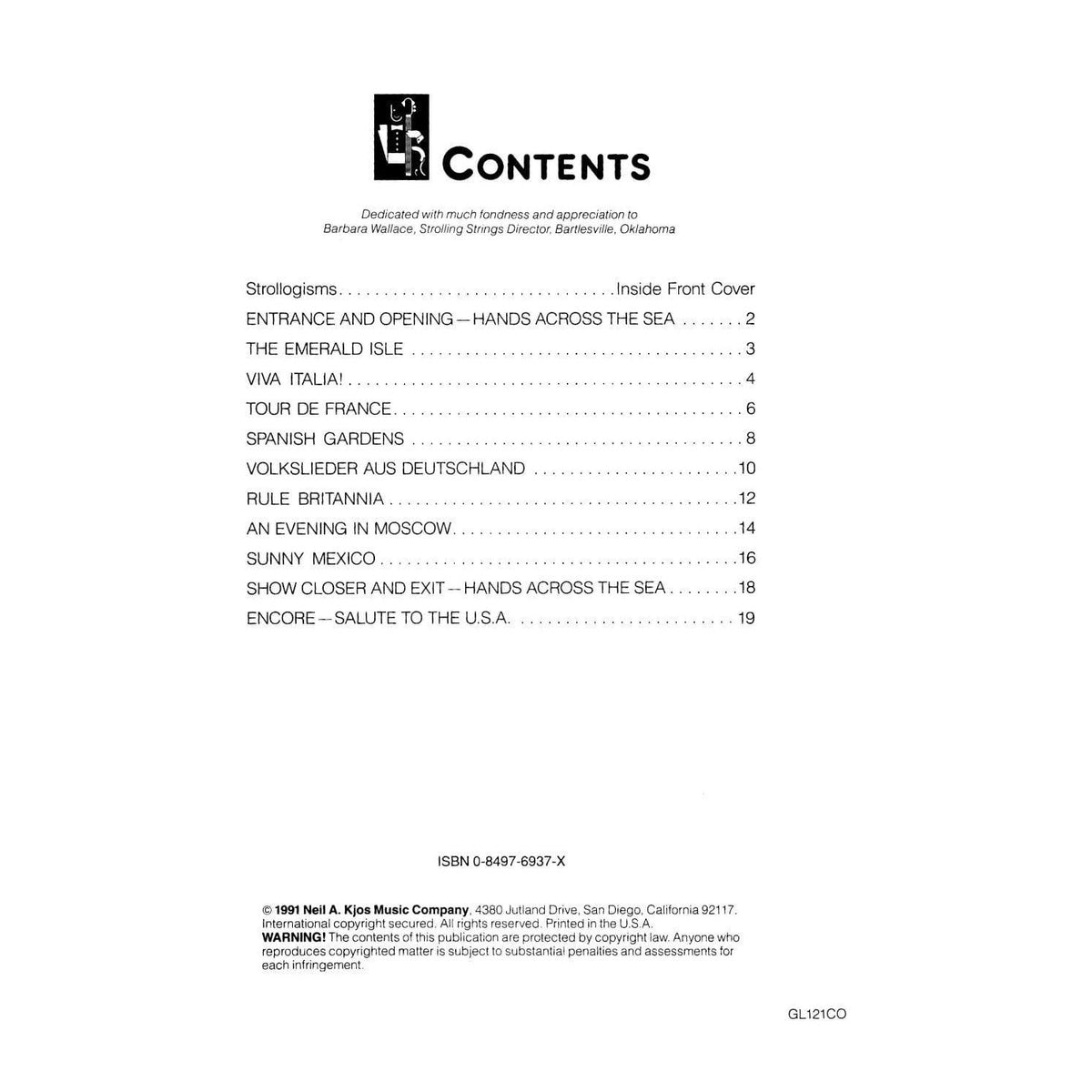 Strolling Strings: Strolling Around the World - Cello part - arranged by James "Red" McLeod - Kjos Music Co