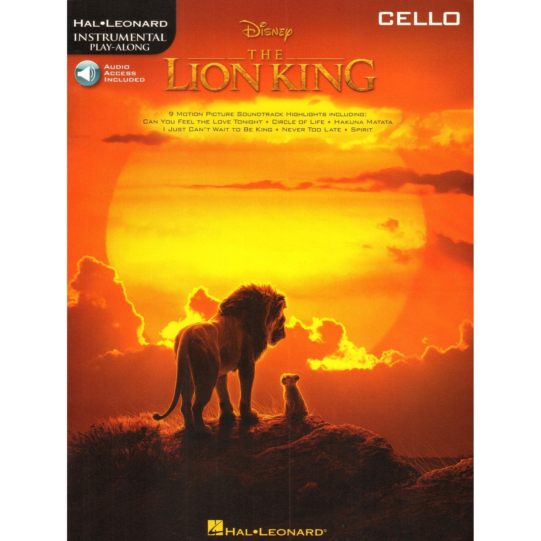 Disney's The Lion King - Instrumental Play-Along - for Cello with Online Audio - Hal Leonard
