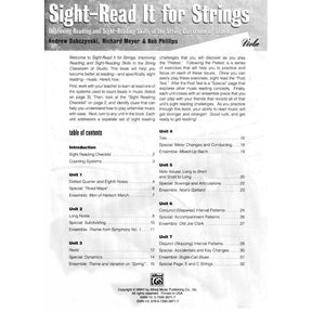 Dabczynski / Meyer / Phillips - Sight Read It for Strings: Improving Reading and Sight-Reading Skills in the String Classroom or Studio for Viola - Alfred Publication