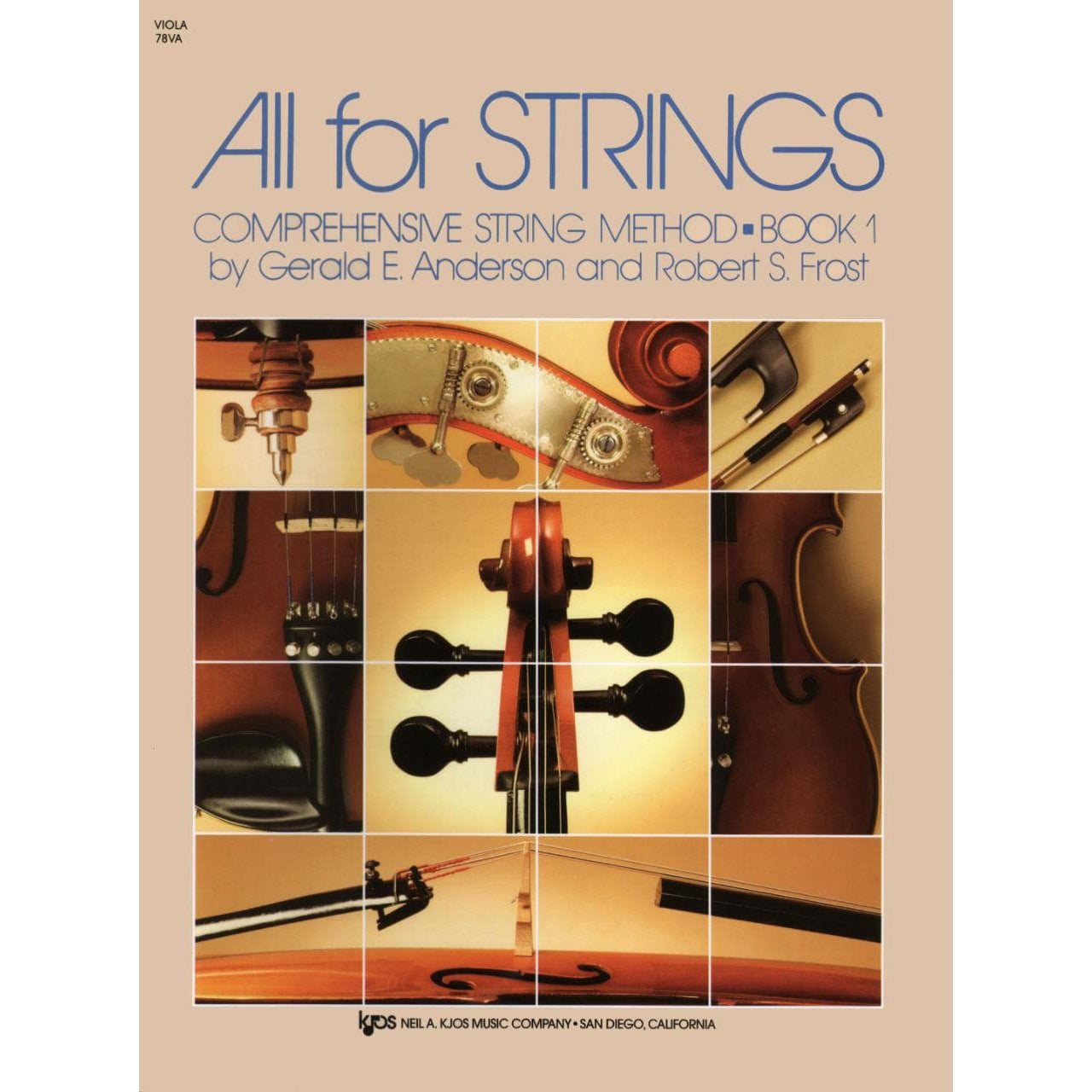 All For Strings Comprehensive String Method - Book 1 for Viola by Gerald E Anderson and Robert S Frost