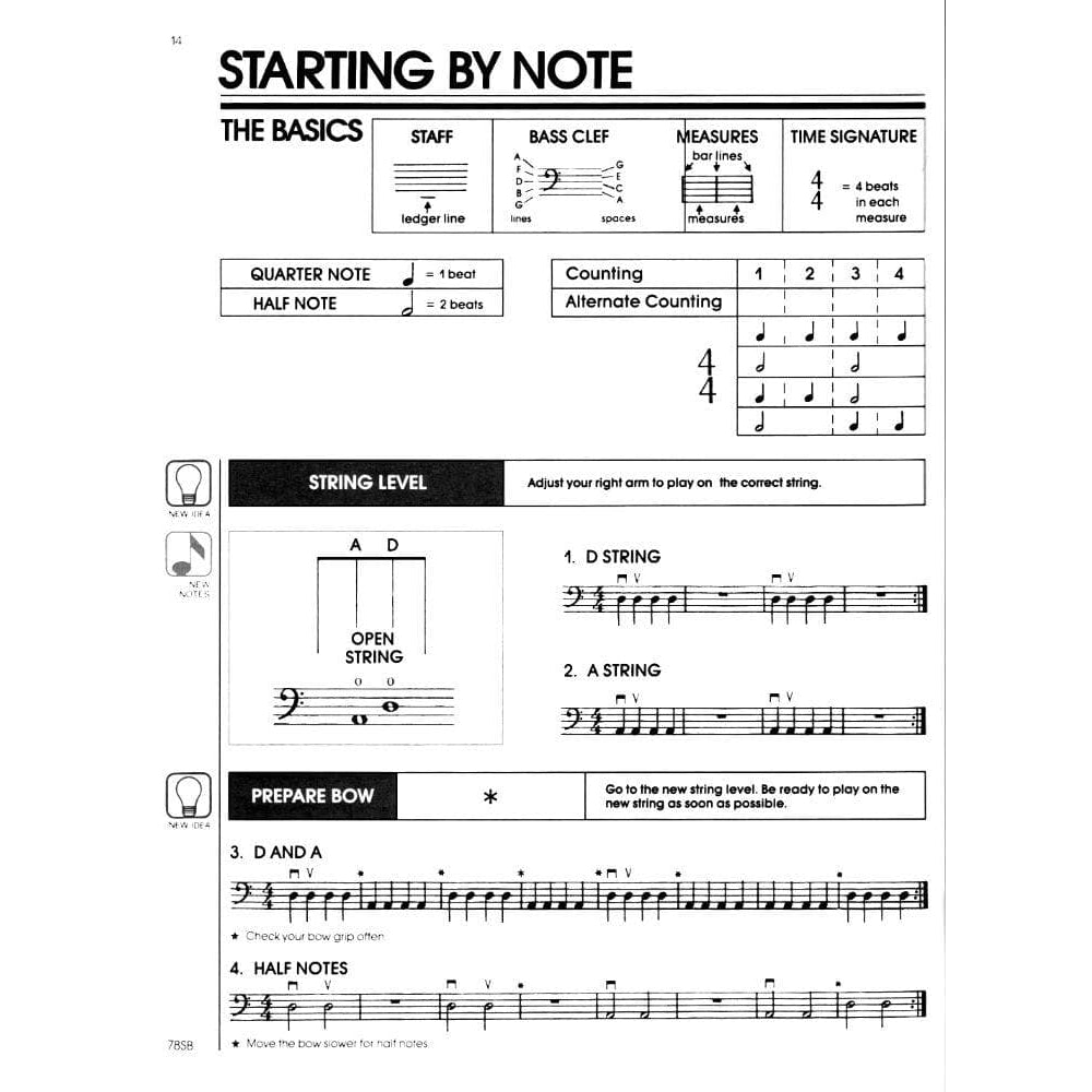 All For Strings Comprehensive String Method - Book 1 for Double Bass by Gerald E Anderson and Robert S Frost