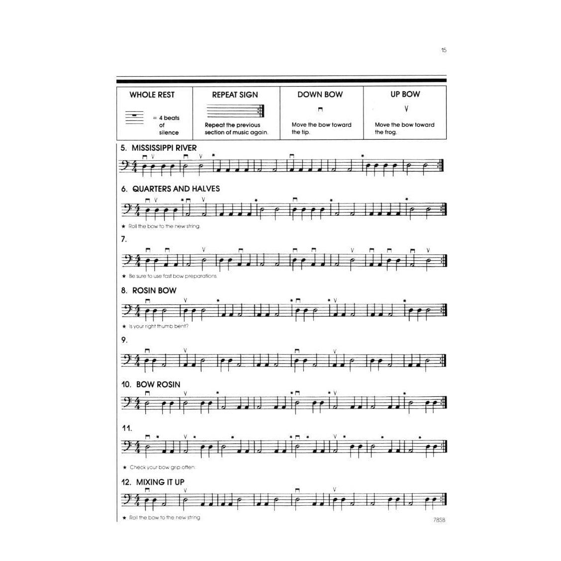 All For Strings Comprehensive String Method - Book 1 for Double Bass by Gerald E Anderson and Robert S Frost