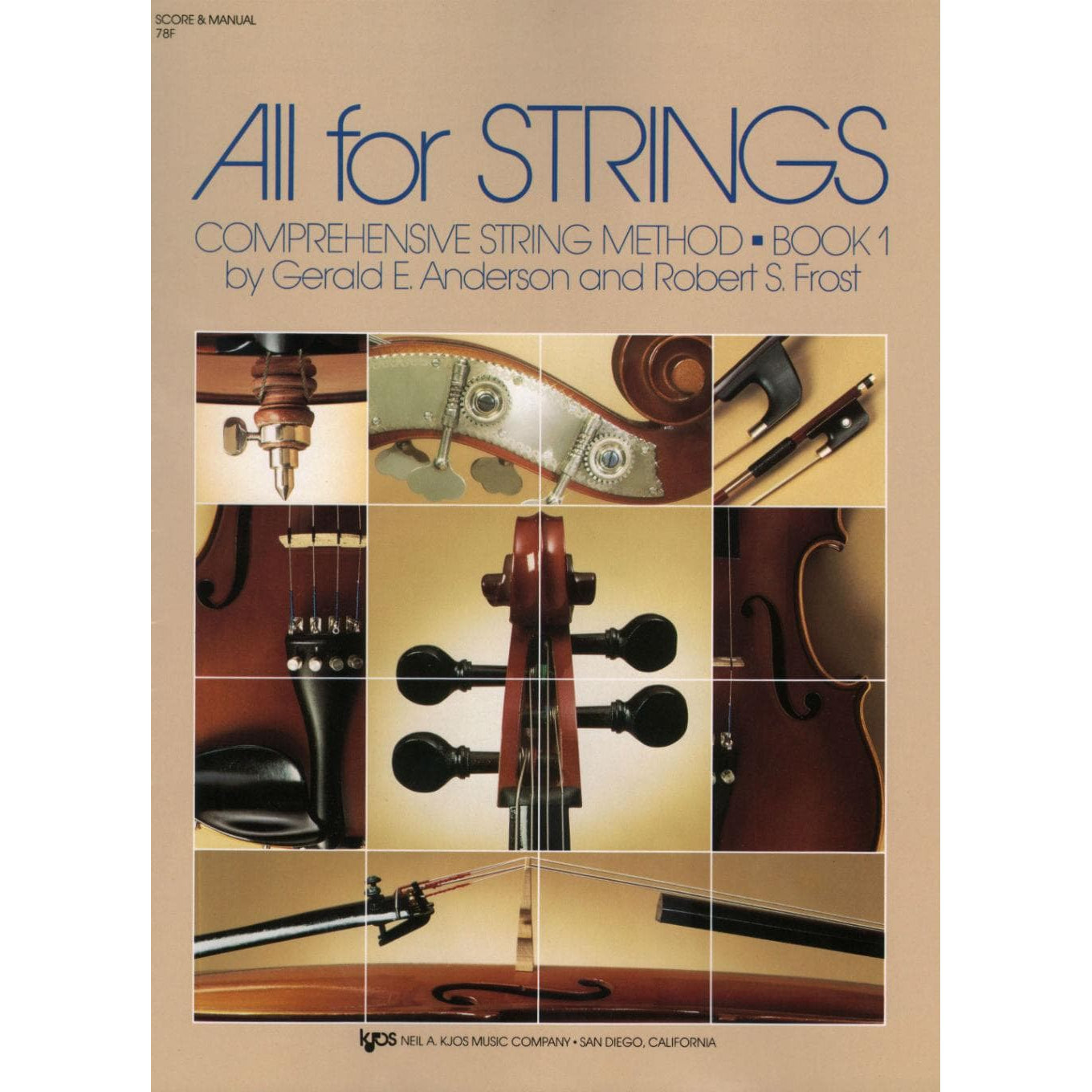 All For Strings Comprehensive String Method - Book 1 Score by Gerald E Anderson and Robert S Frost
