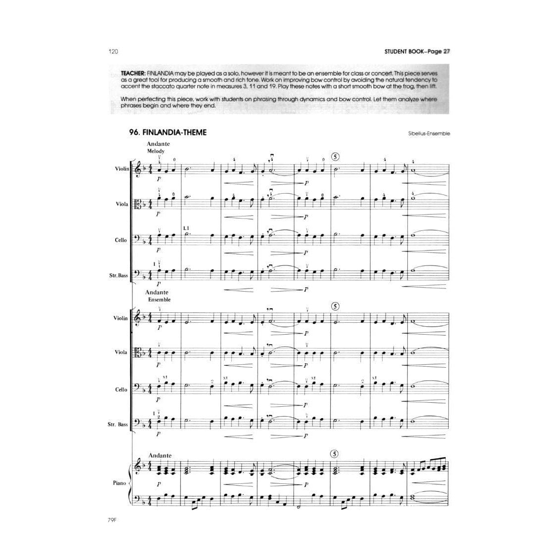 All For Strings Comprehensive String Method - Book 2 Score by Gerald E Anderson and Robert S Frost