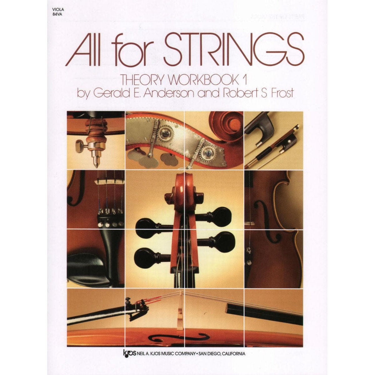 All For Strings - Theory Workbook 1 for Viola by Gerald E Anderson and Robert S Frost