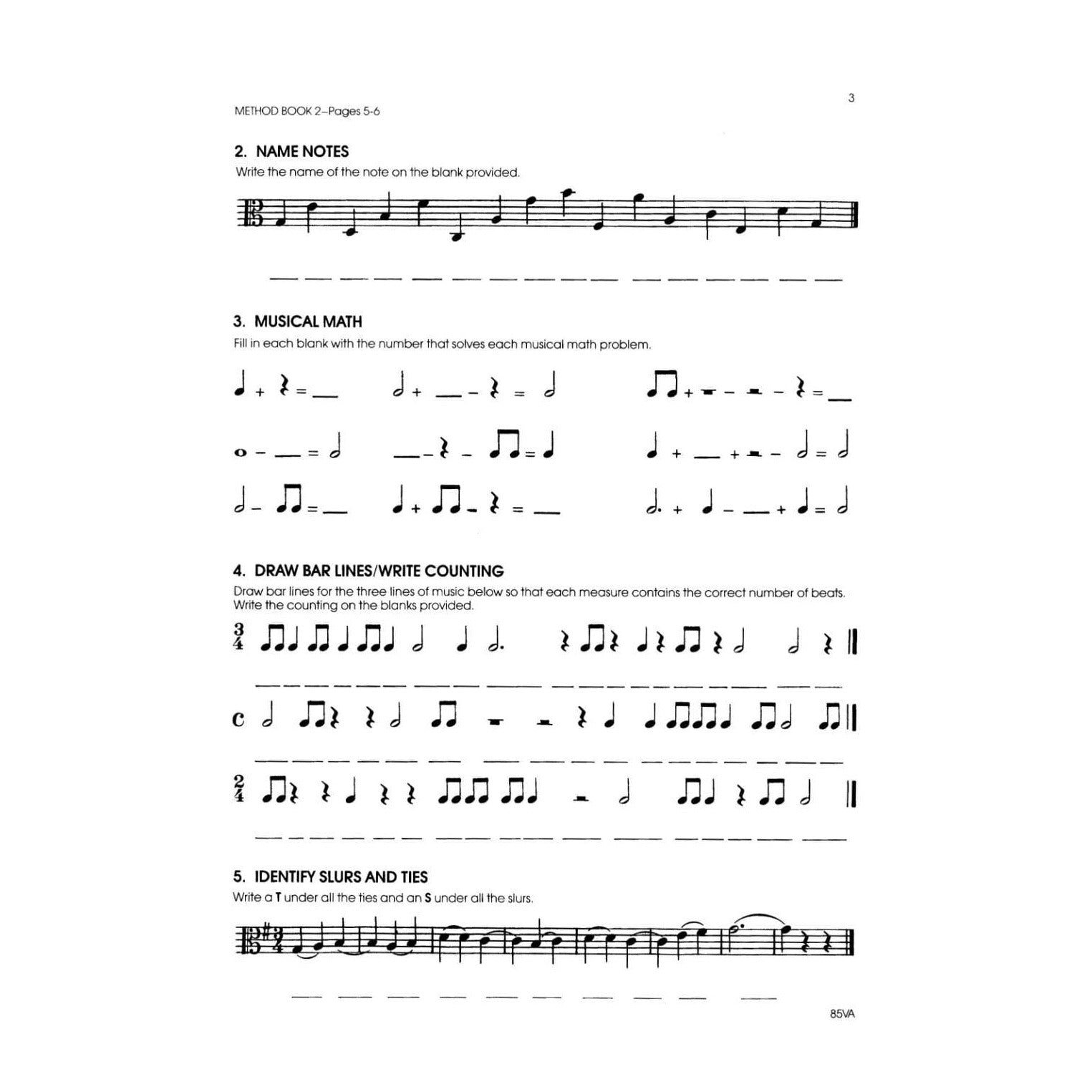 All For Strings - Theory Workbook 2 for Viola by Gerald E Anderson and Robert S Frost