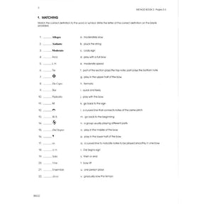 All For Strings - Theory Workbook 2 for Cello by Gerald E Anderson and Robert S Frost