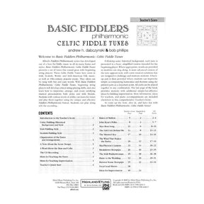 Basic Fiddlers Philharmonic - Celtic Fiddle Tunes - Teacher's Score w/ Piano Part and CD - by Dabczynski & Phillips - Alfred Publishing